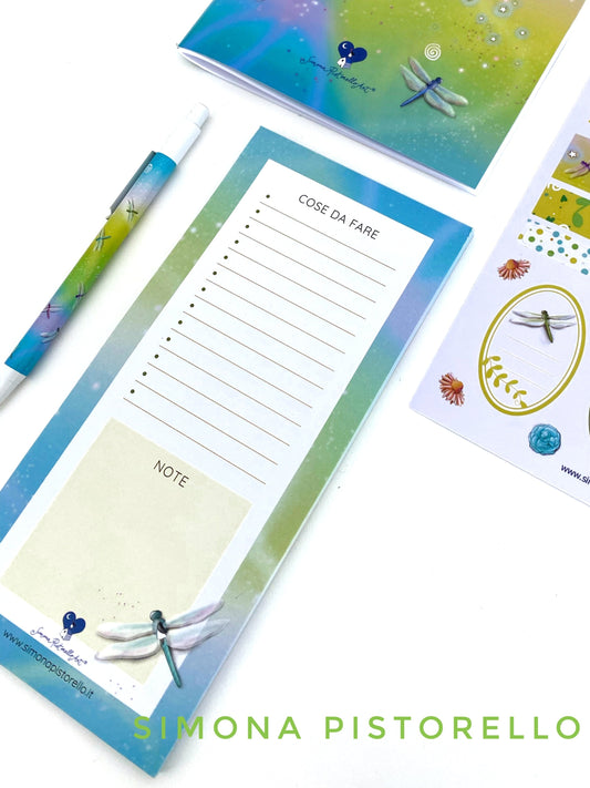 Block notes Libellule