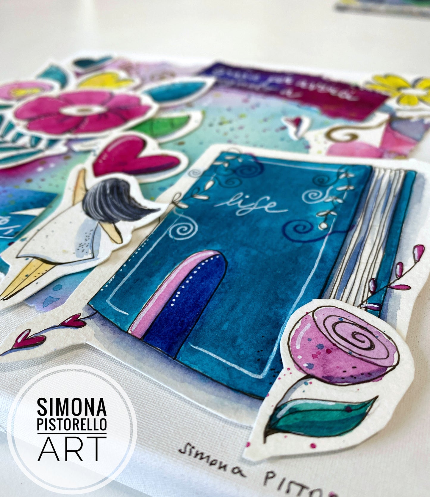 Quadro 20x20 cm su tela – Regalo di fine anno per Insegnanti - personalizzabile