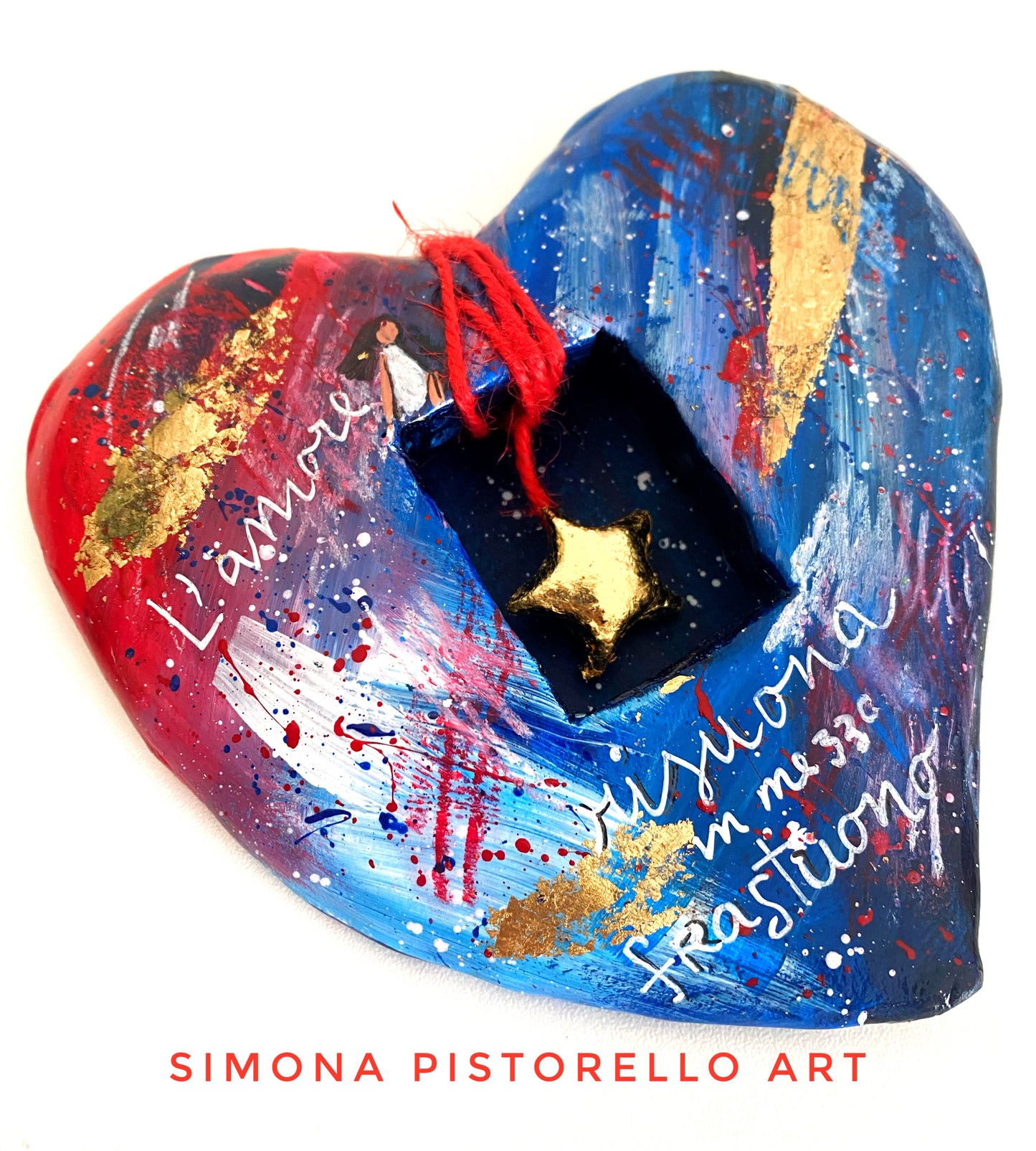 Scultura Cuore Rosso