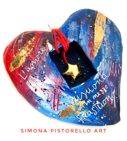 Scultura Cuore Rosso