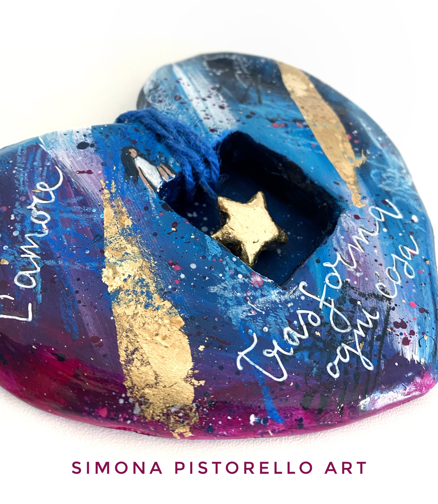 Scultura Cuore Bordeaux