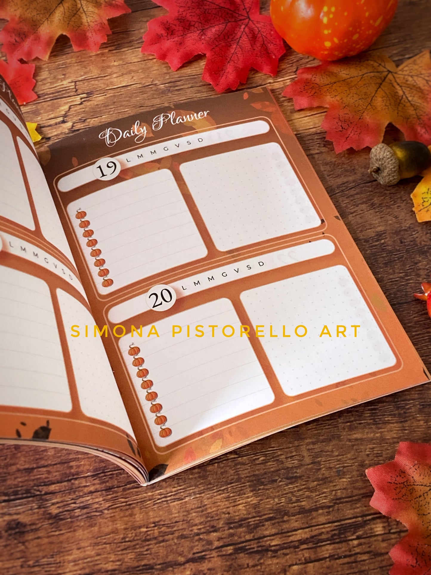 Planner d'Autunno - mensile (da settembre a novembre), perpetuo