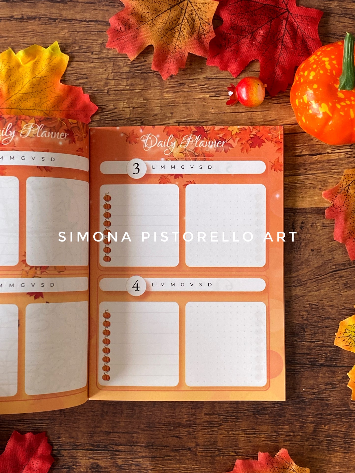 Planner d'Autunno - mensile (da settembre a novembre), perpetuo