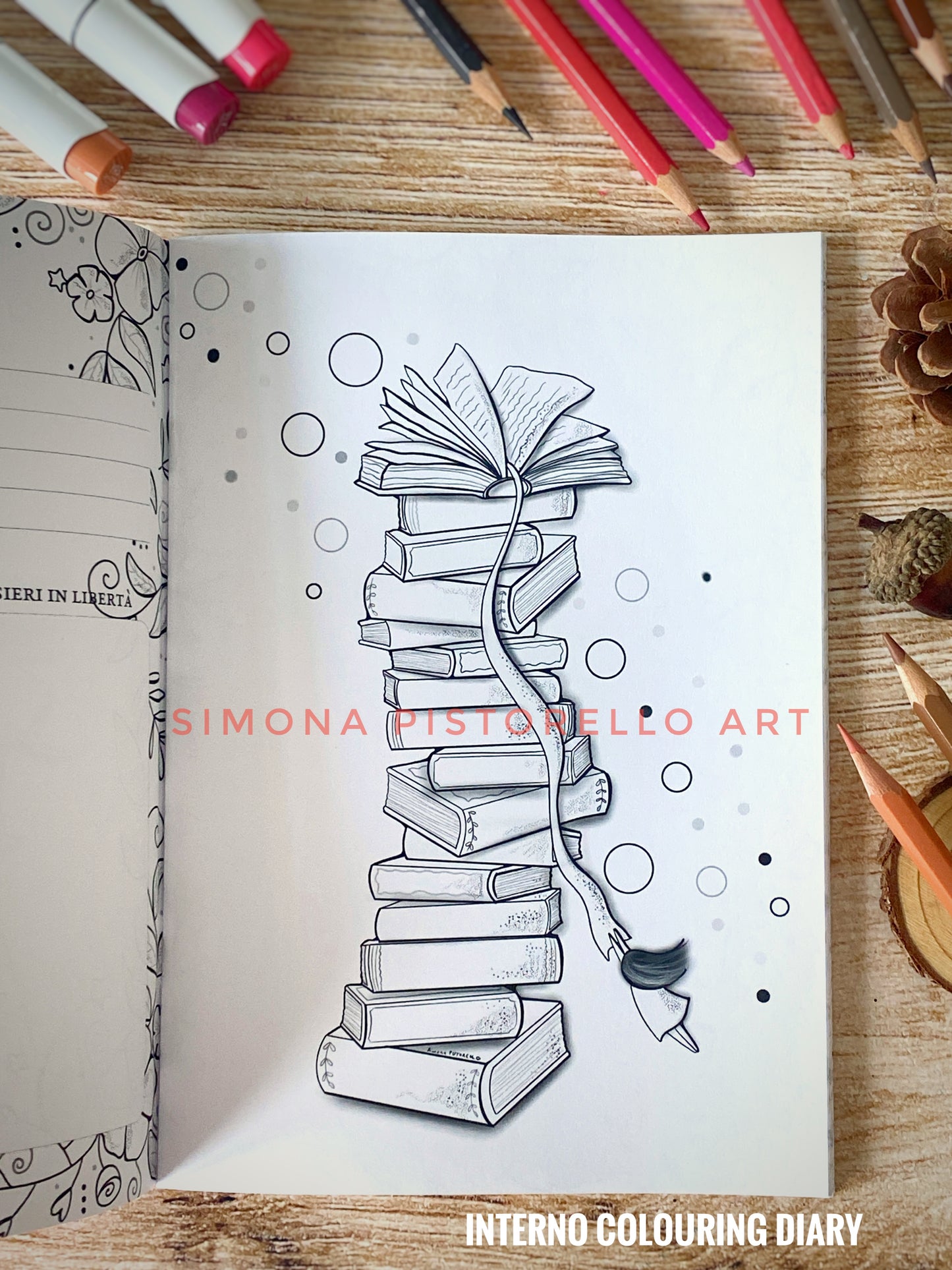 BUNDLE Colouring Diary + Planner d'Autunno + Segnalibro omaggio
