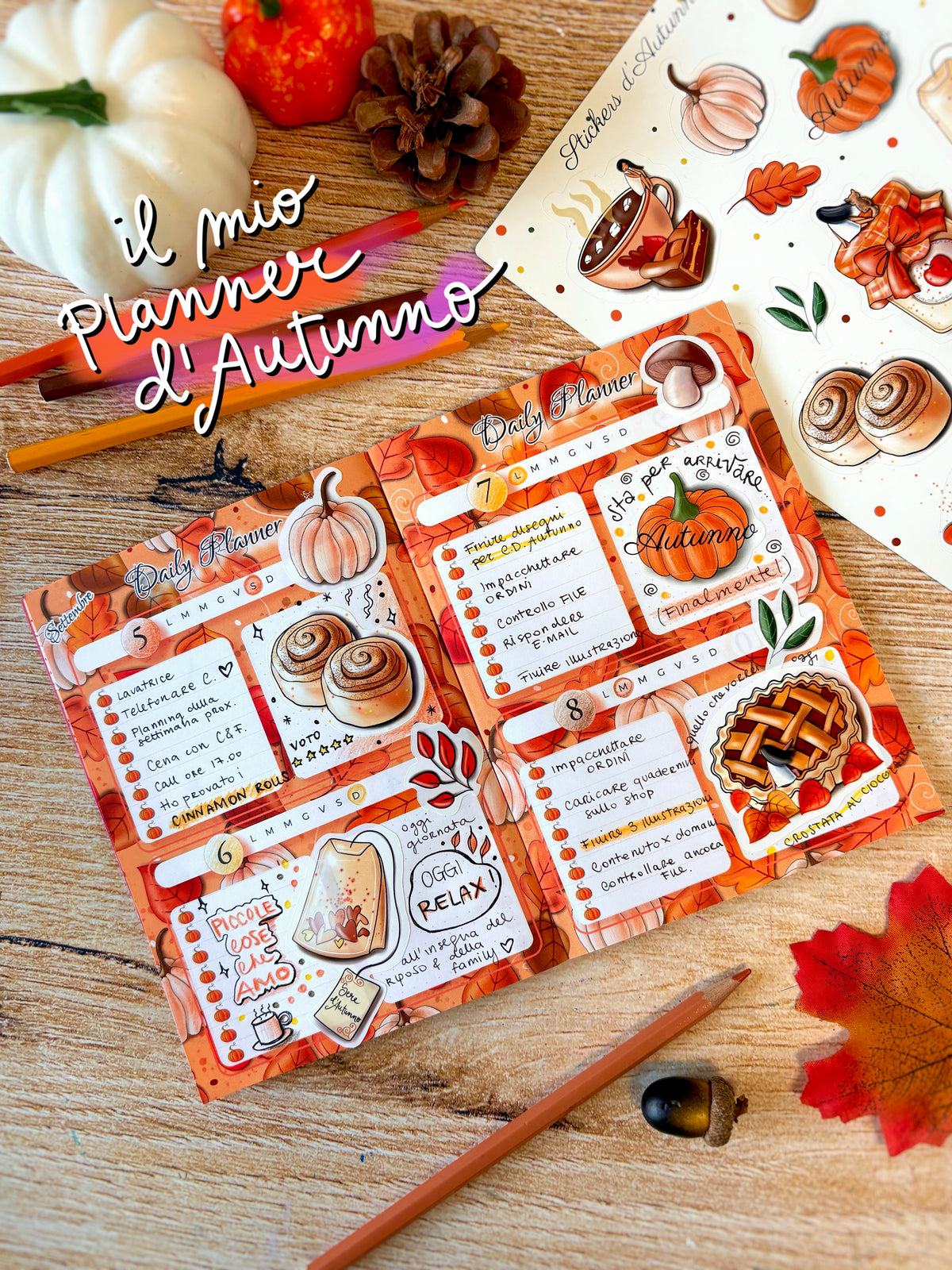 BUNDLE Colouring Diary + Planner d'Autunno