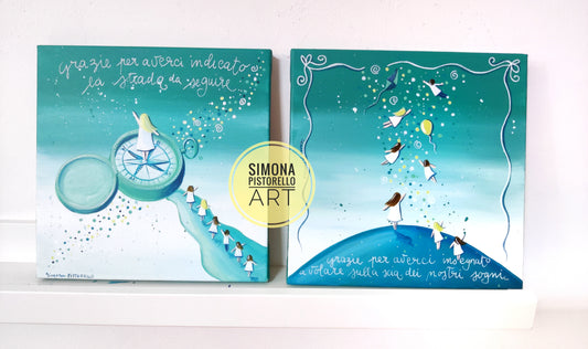 Dipinto su tela per insegnanti - totalmente personalizzabile