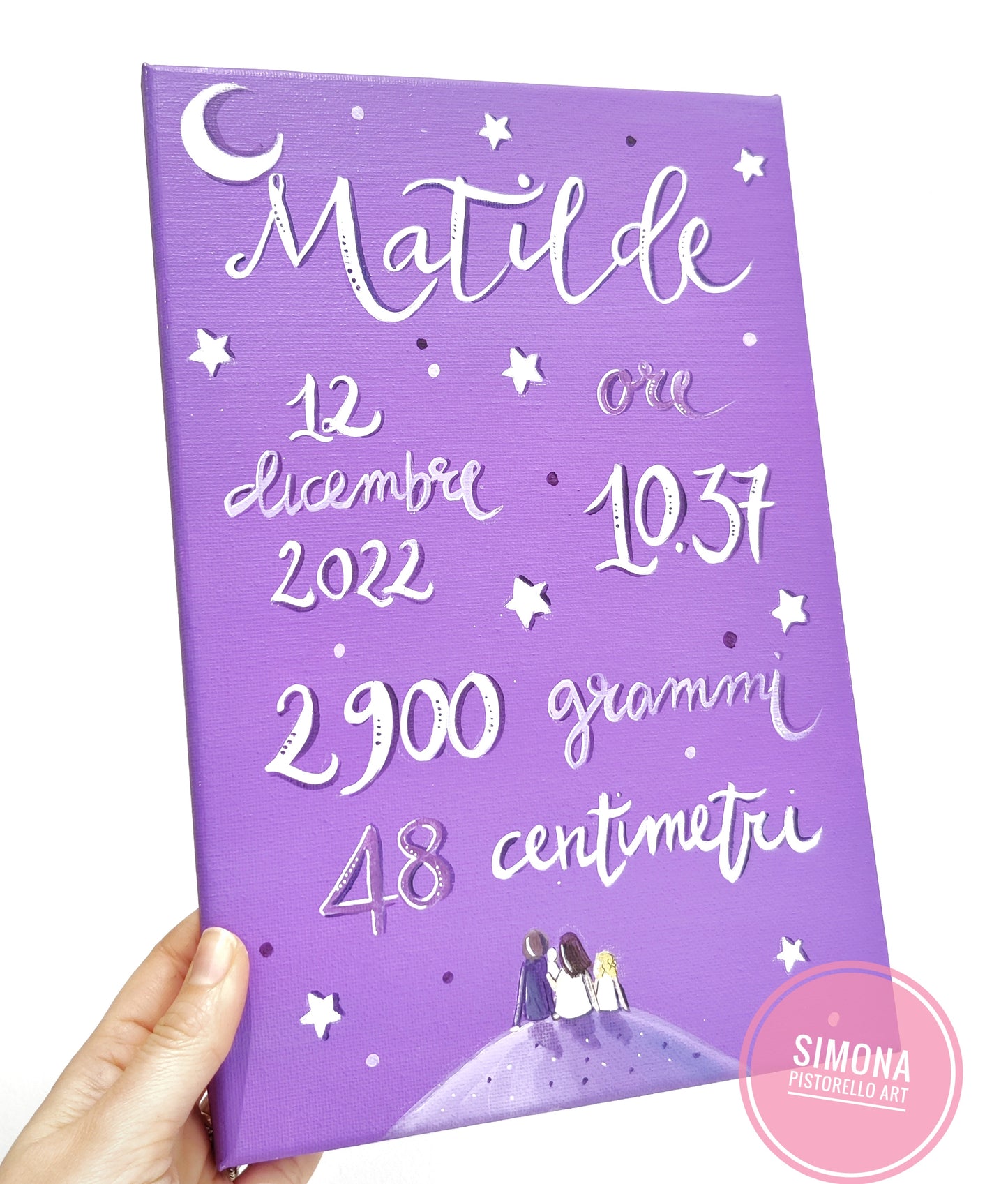 Quadro nascita 20x30 cm