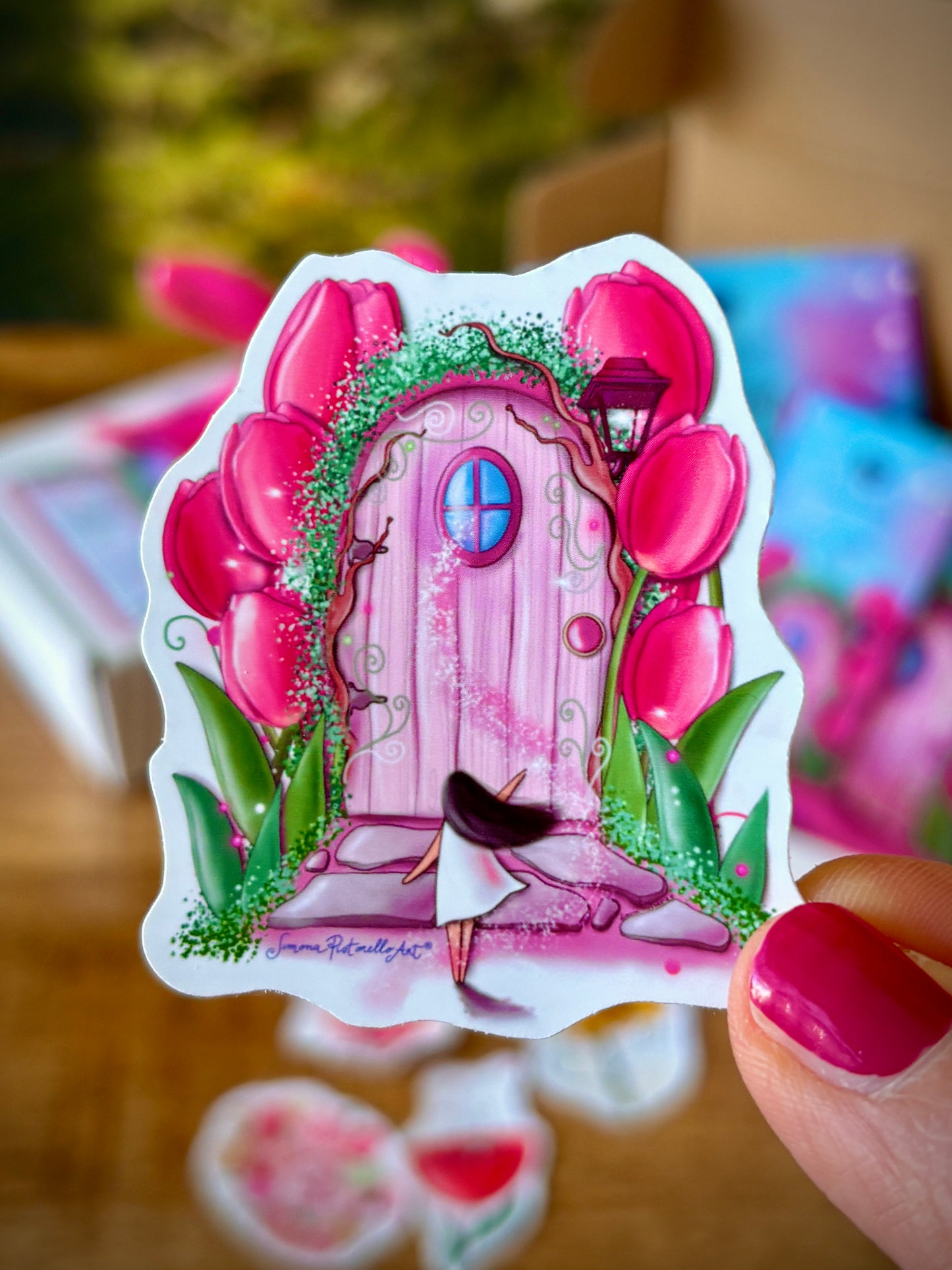 Adesivo Porta di Primavera