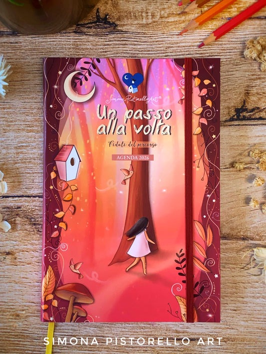 Bundle Agenda 2026 + Colouring Diary "Un passo alla Volta" - color Terra