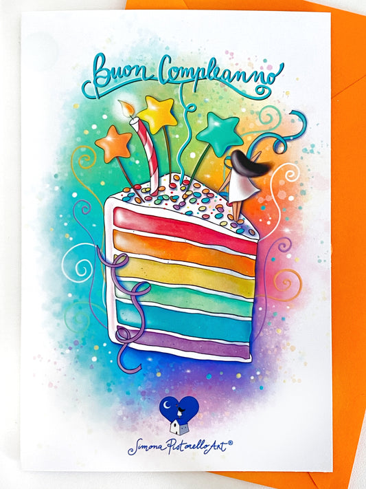 Box 8 biglietti d'auguri misti