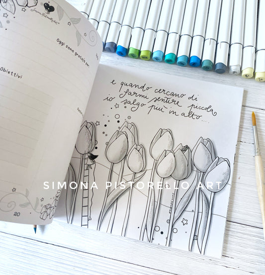 Colouring Diary  - con sticker in omaggio