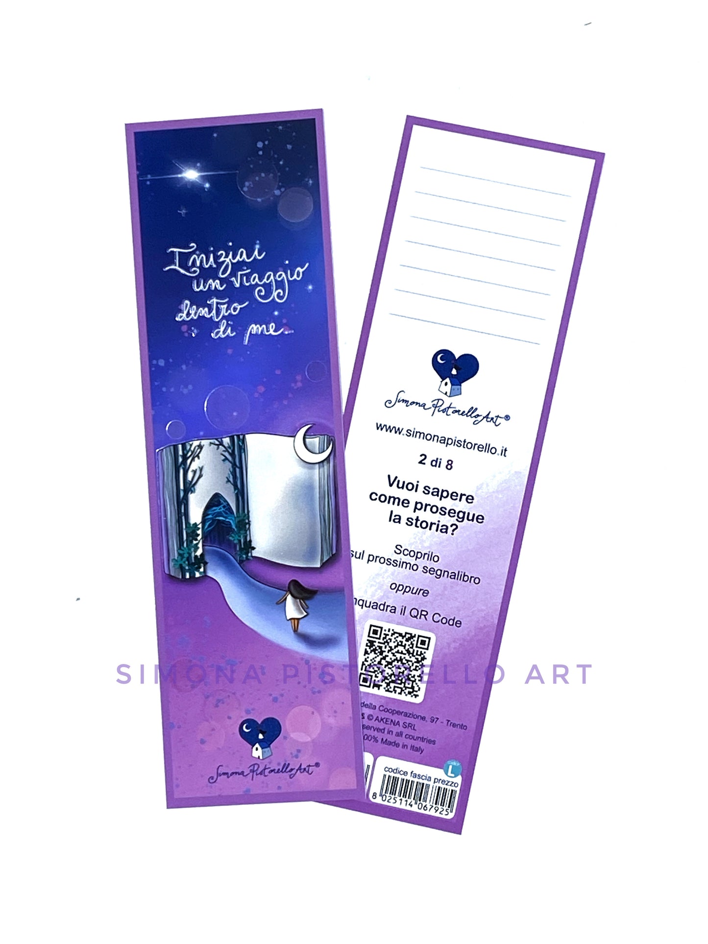 Set 8 segnalibri "Viaggio tra i Libri"