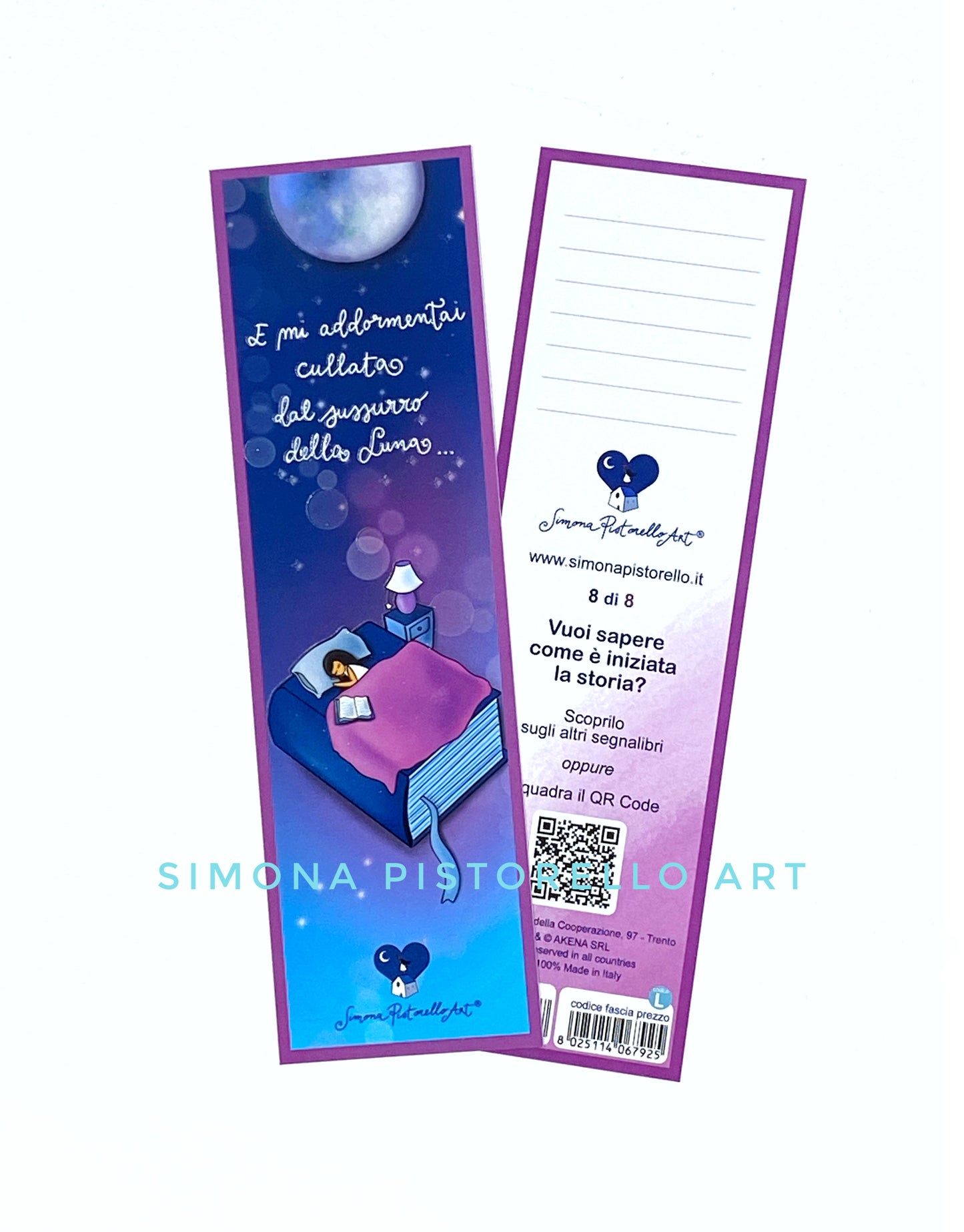 Set 8 segnalibri "Viaggio tra i Libri"