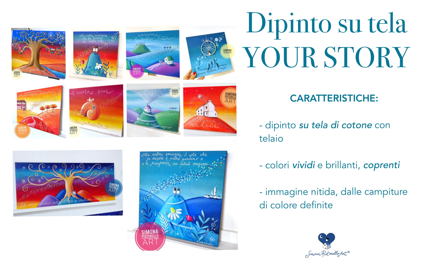 Dipinto personalizzato 100x40 cm