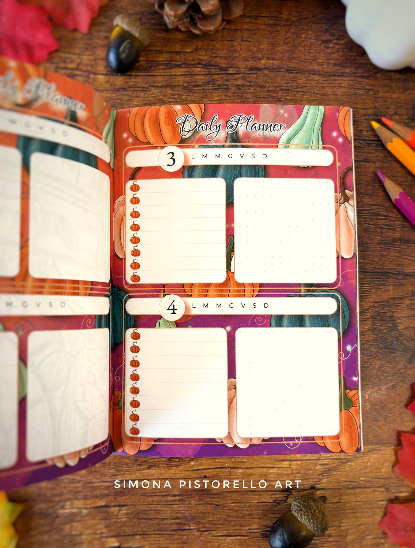 Planner d'Autunno - mensile (da settembre a novembre) - perpetuo