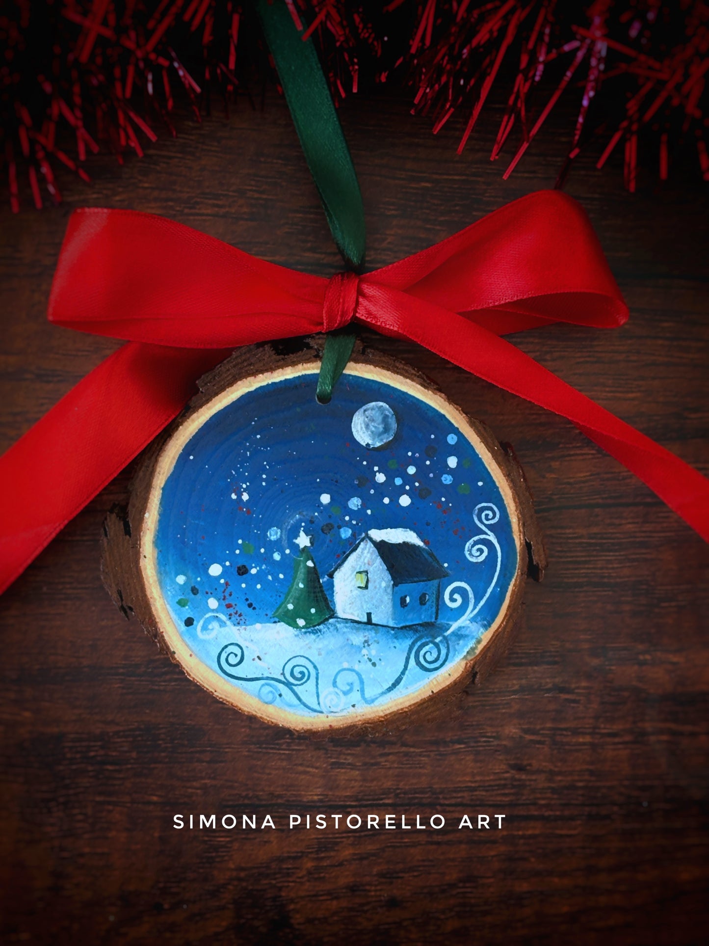 Bundle 15 Decorazioni Natalizie dipinte a mano