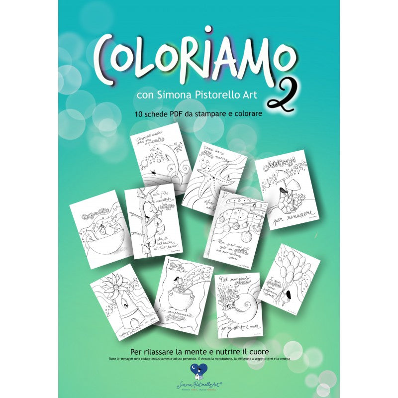 Coloriamo con Simona Pistorello Art 2 - File con 10 PDF da stampare