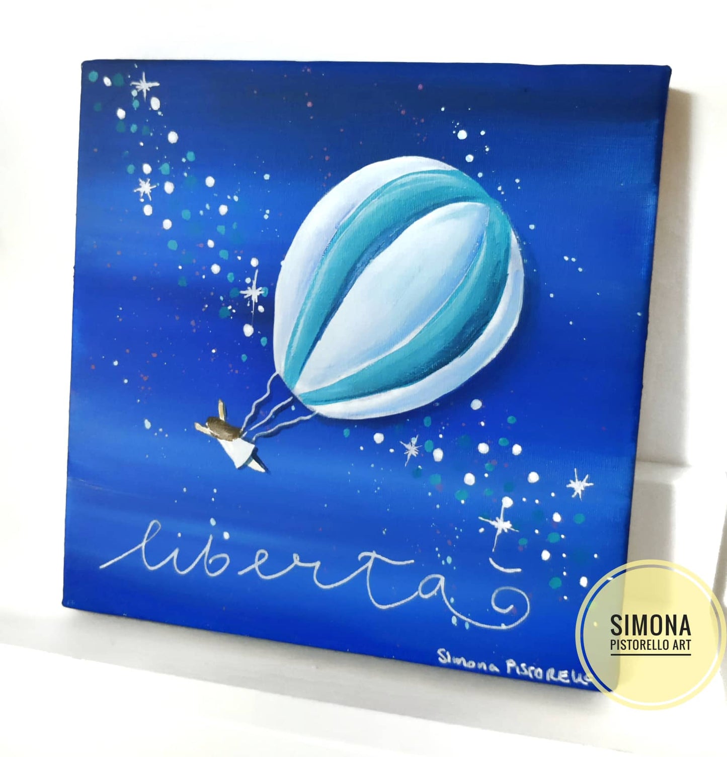 Dipinto Libertà 15x15 cm