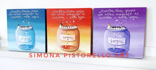 Dipinto INSEGNANTI 3  - personaggi personalizzabili