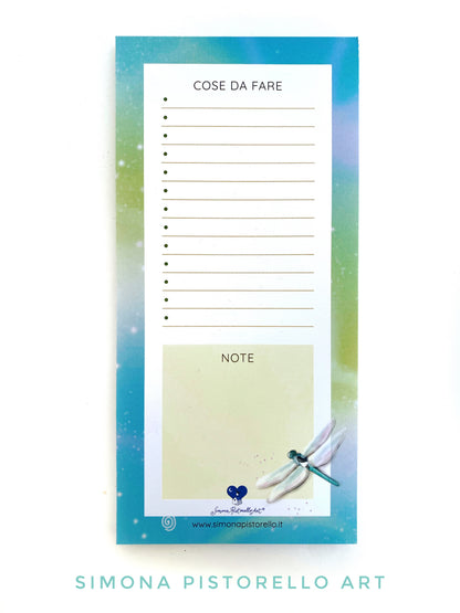 Block notes Libellule