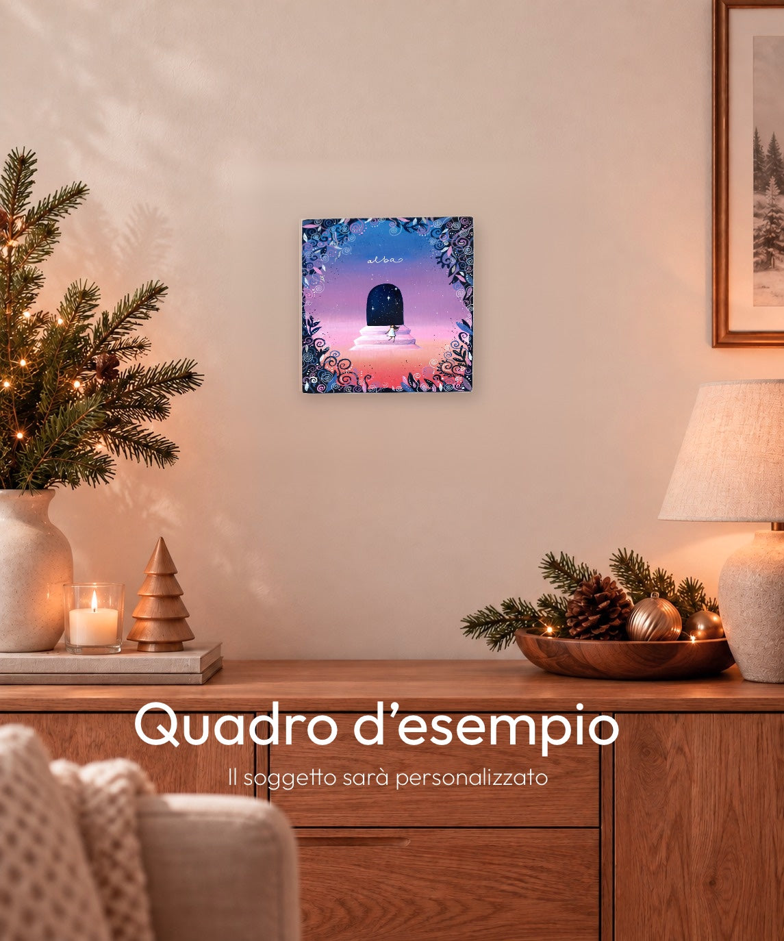 Quadro personalizzato dipinto a mano