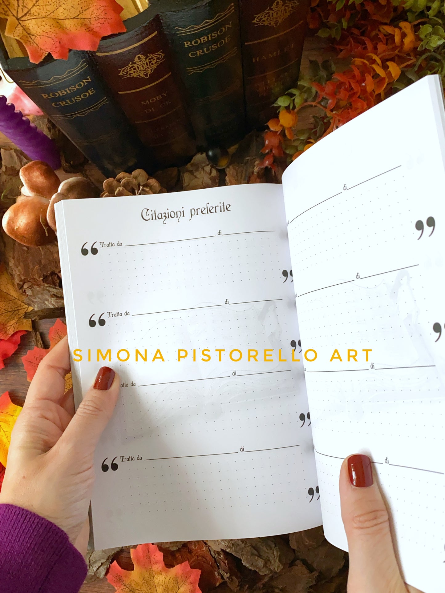 Book journal con elastico + Pacchetto 5 stickers
