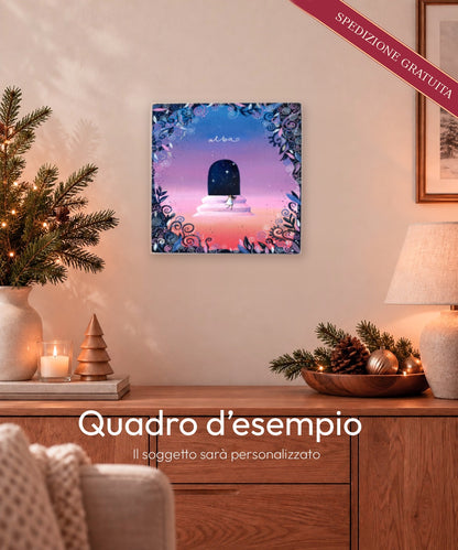 Quadro personalizzato dipinto a mano