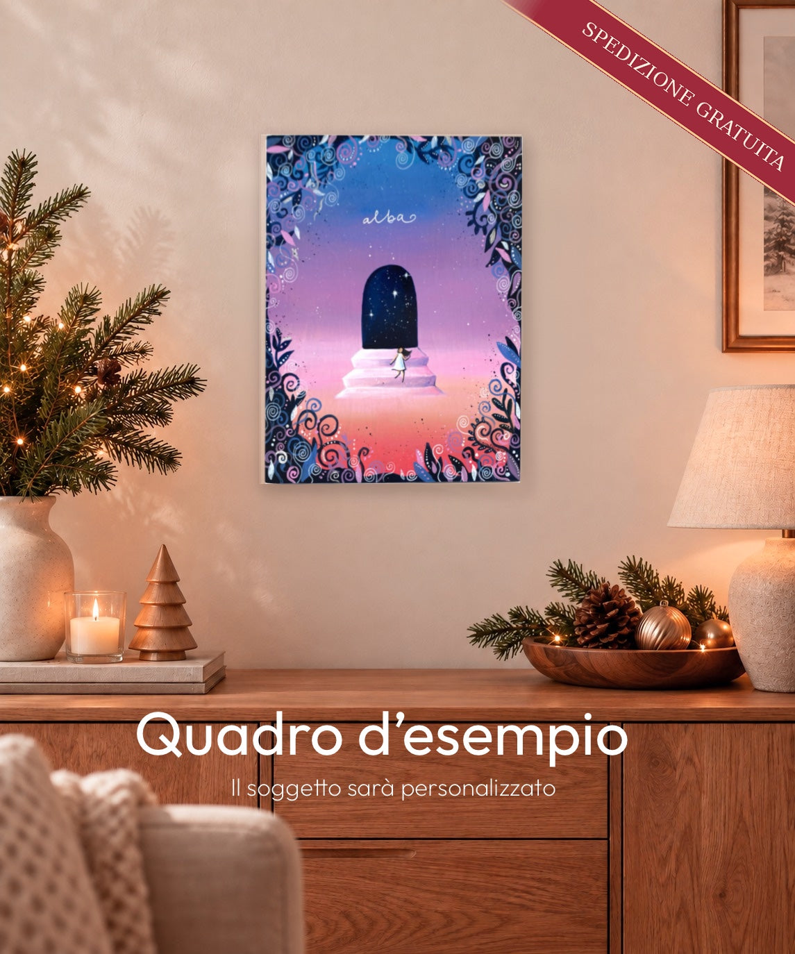 Quadro personalizzato dipinto a mano