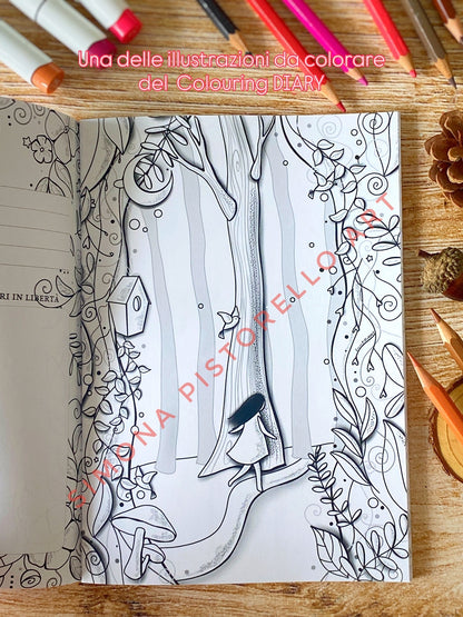BUNDLE Colouring Diary + Planner d'Autunno + Segnalibro omaggio