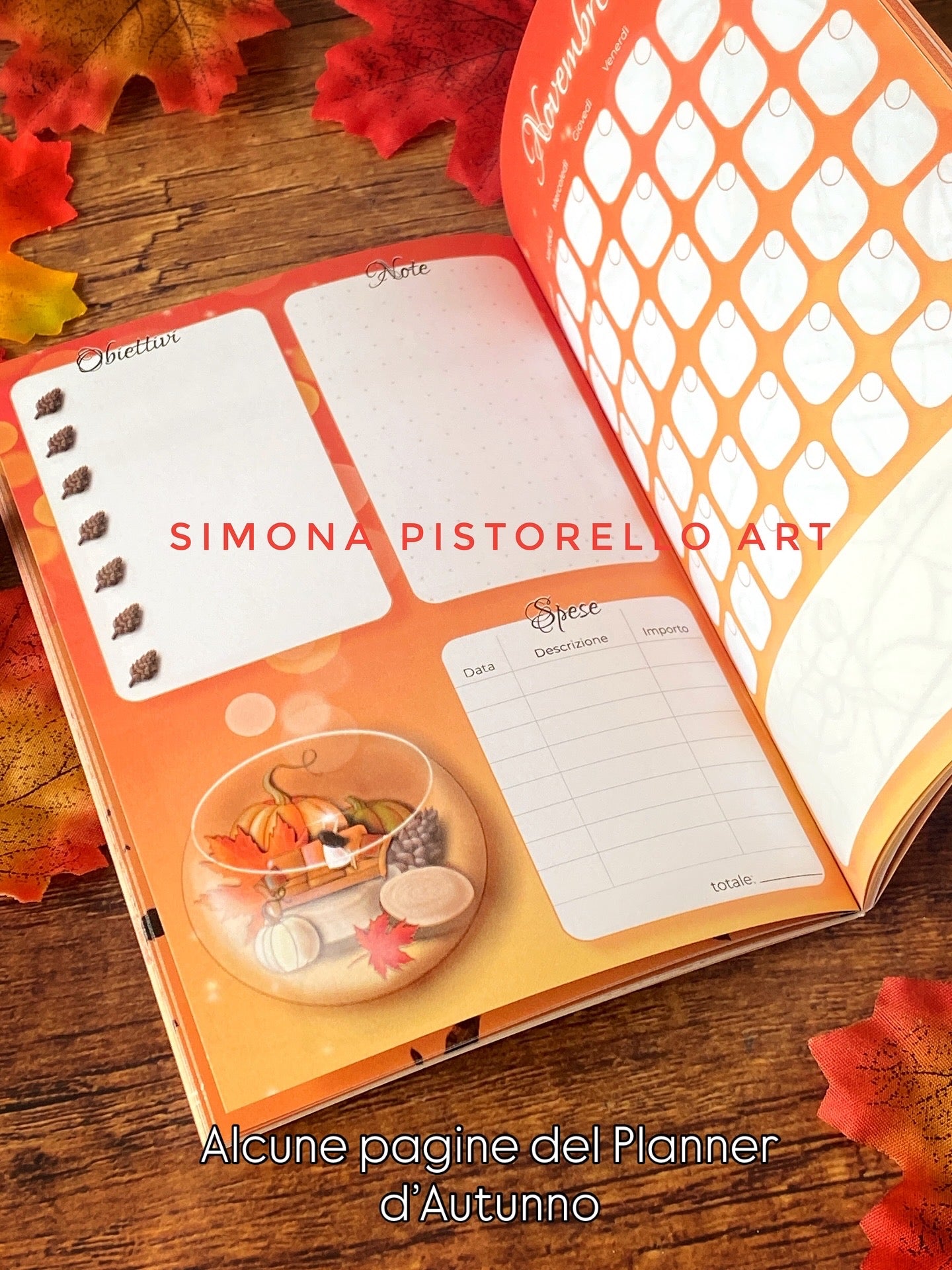 BUNDLE Colouring Diary + Planner d'Autunno + Segnalibro omaggio