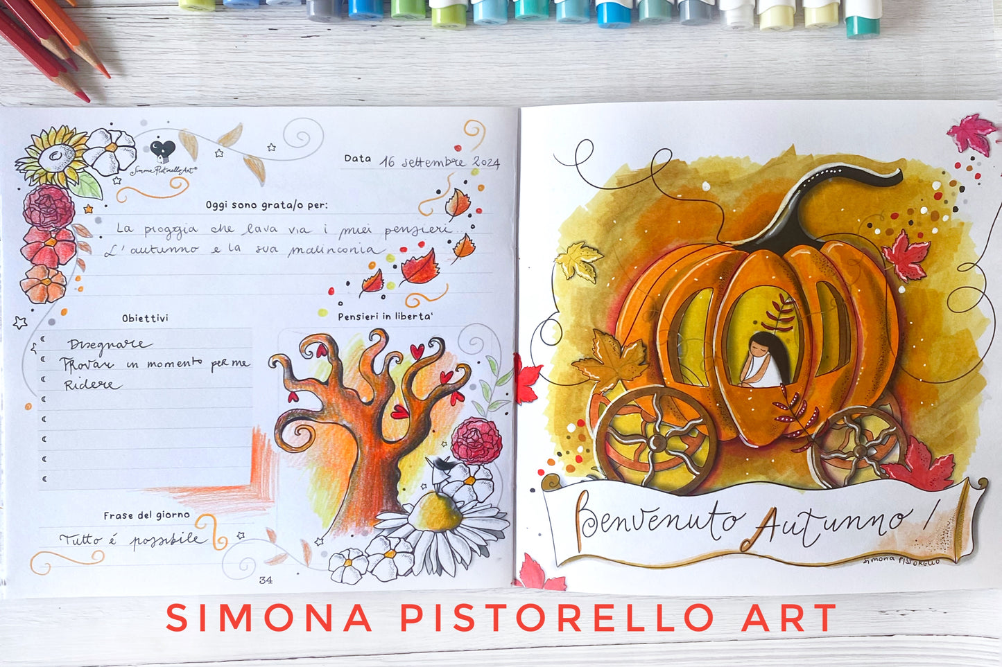 Colouring Diary  - con sticker in omaggio