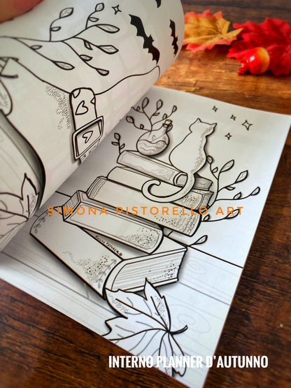 BUNDLE Colouring Diary + Planner d'Autunno + Segnalibro omaggio
