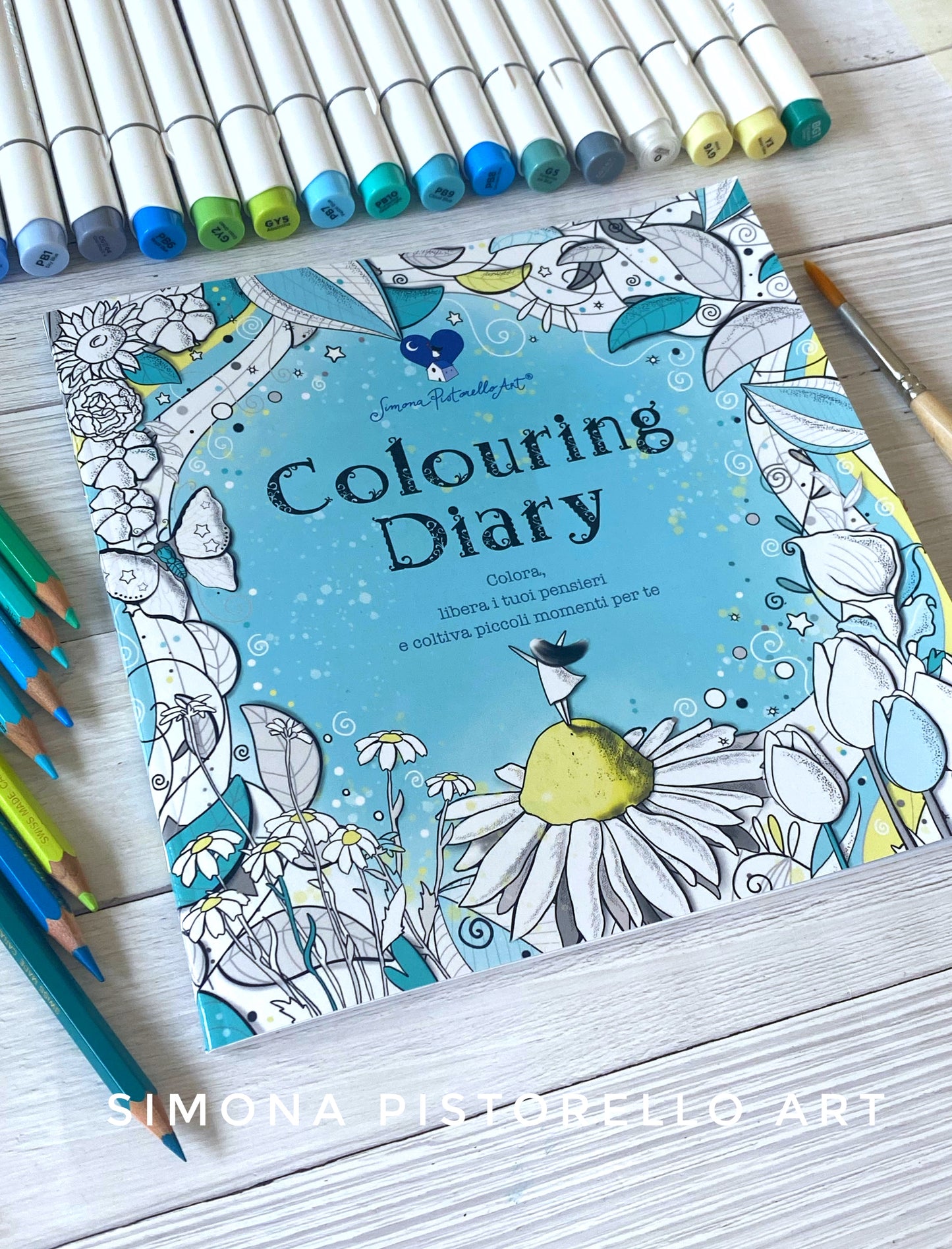 Colouring Diary  - con sticker in omaggio