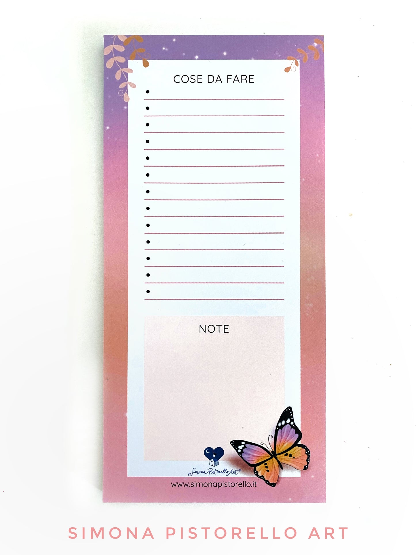 Block notes Farfalle