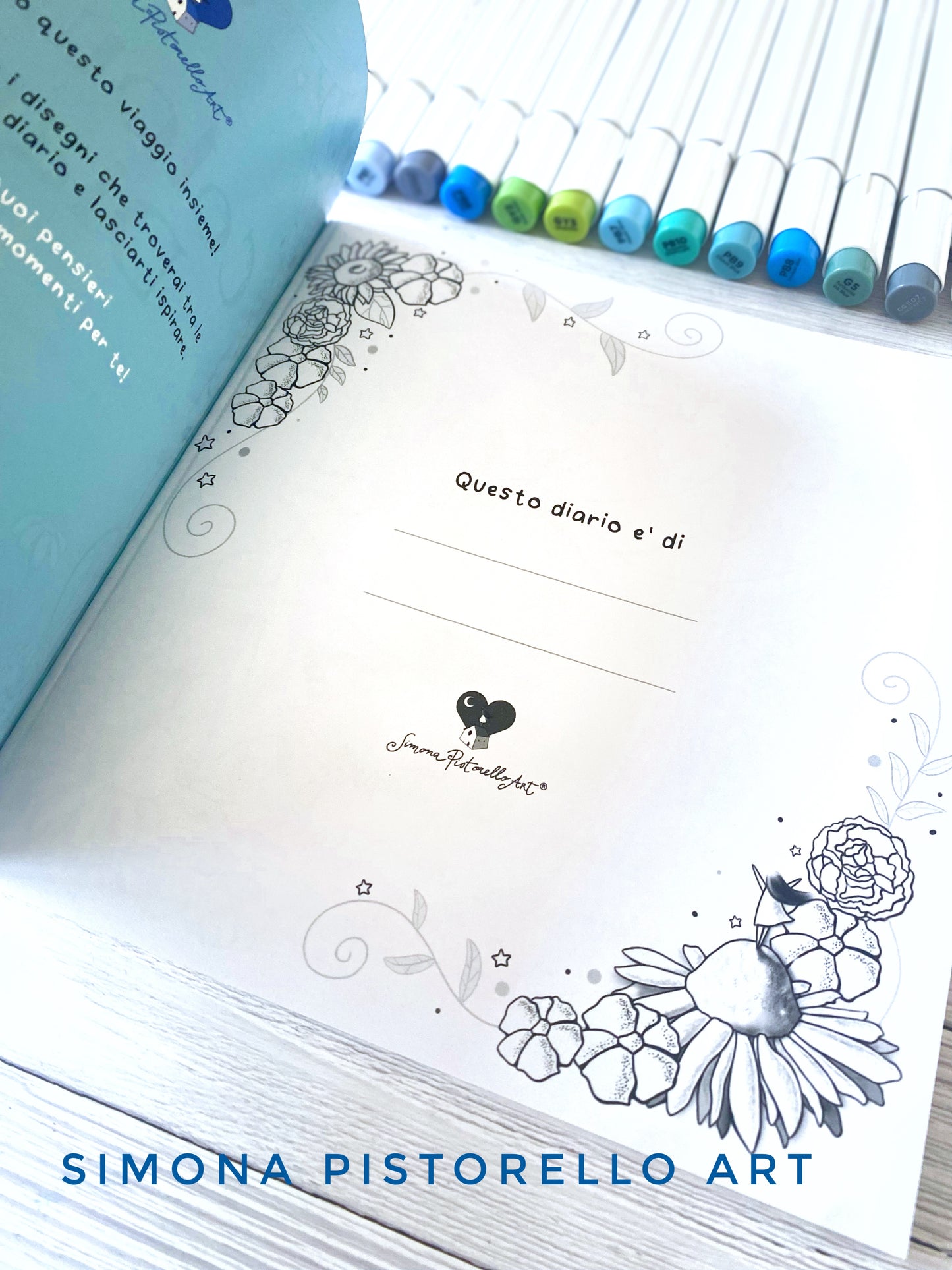 Colouring Diary  - con sticker in omaggio