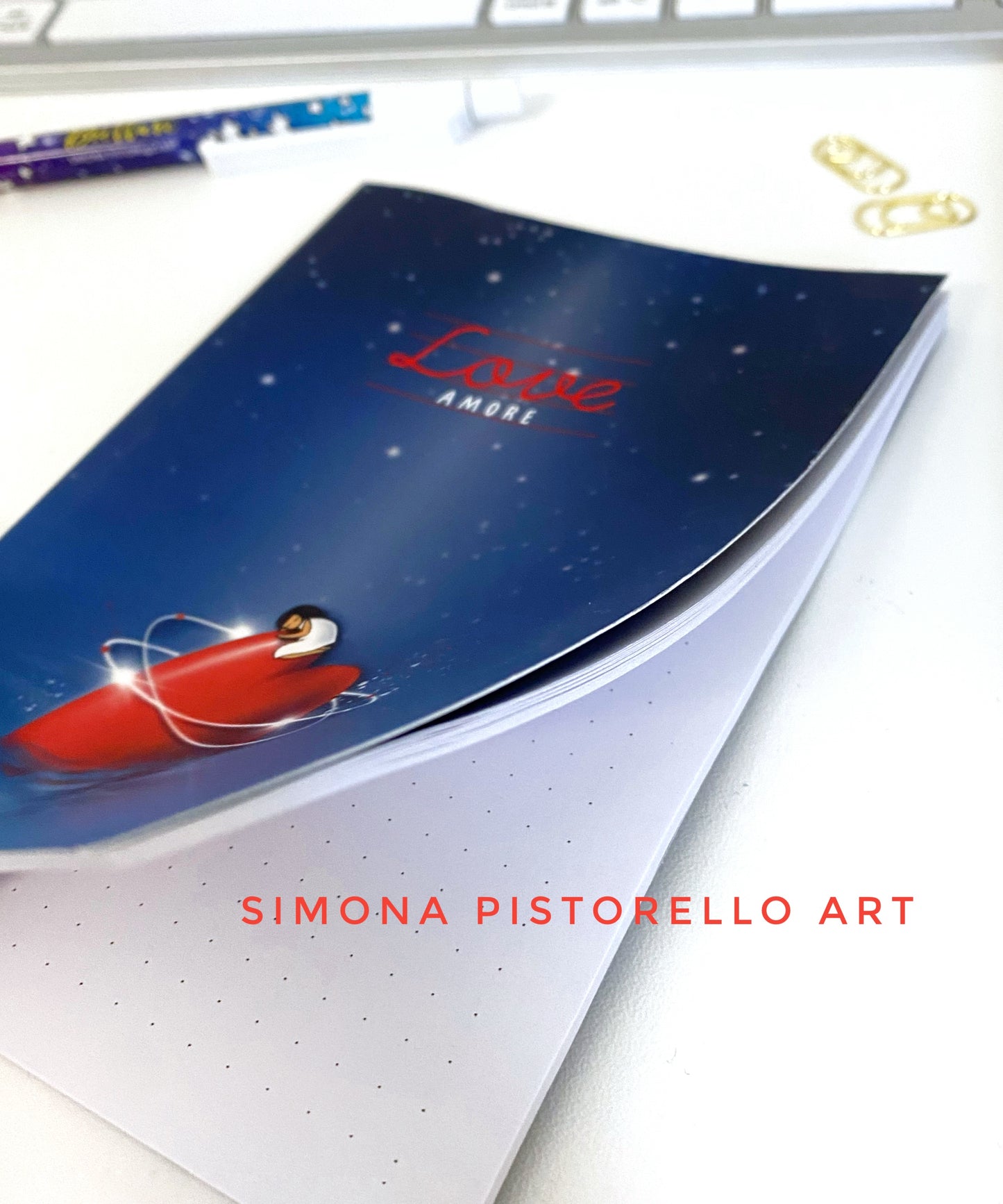 Taccuino Amore con copertina soft touch