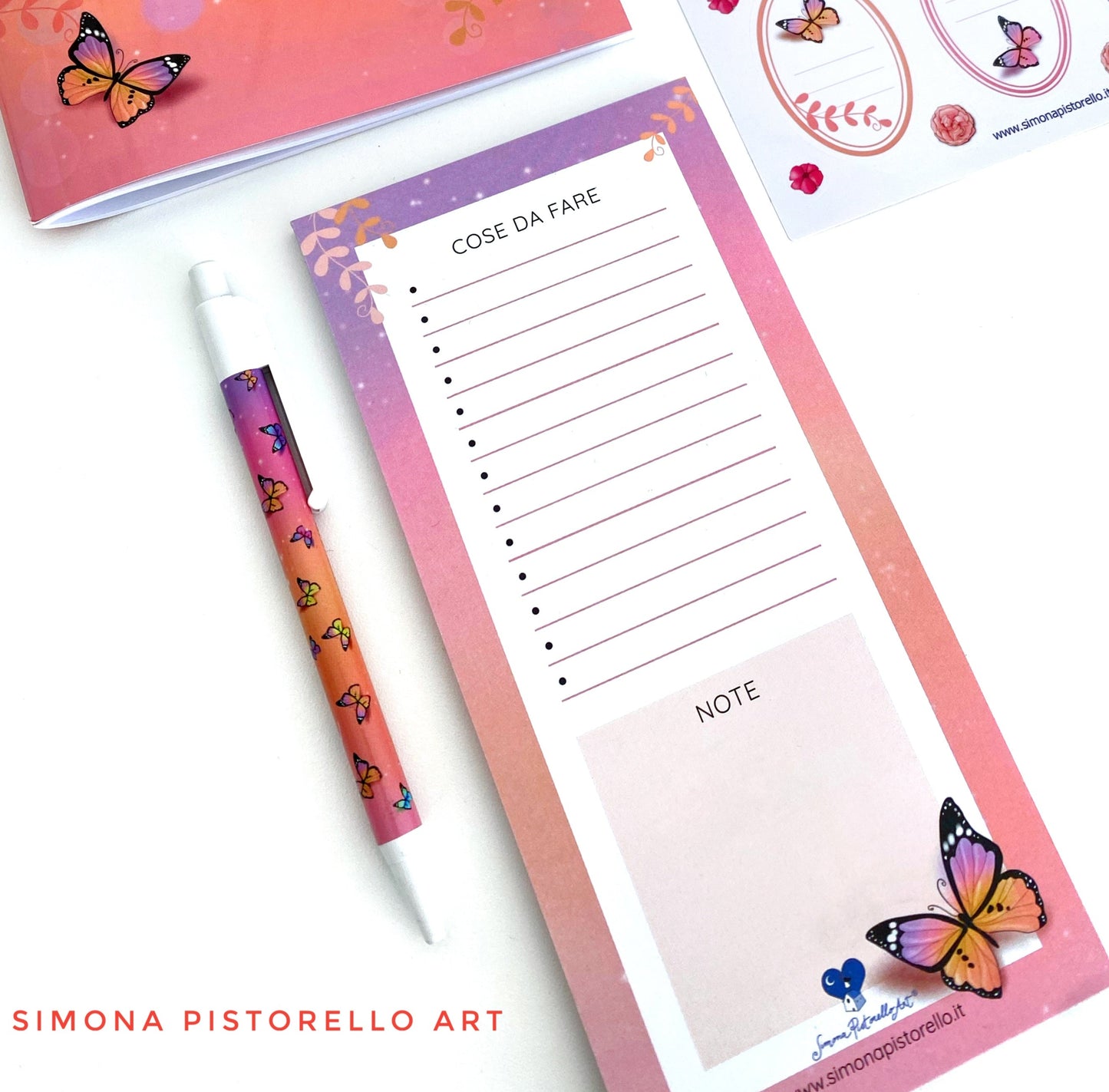 Block notes Farfalle