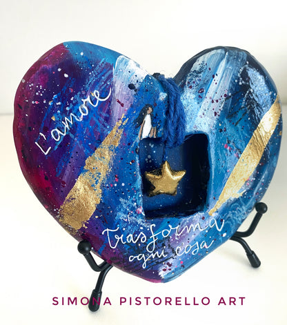 Scultura Cuore Bordeaux