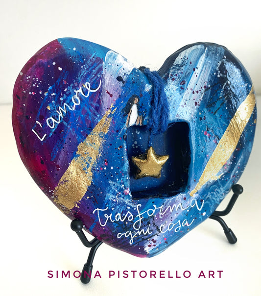 Scultura Cuore Bordeaux