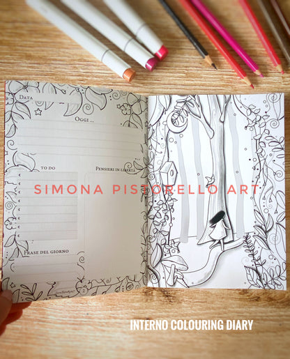 BUNDLE Colouring Diary + Planner d'Autunno + Segnalibro omaggio