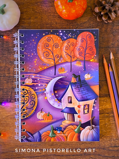 Quaderno Autunno A5 (maxi - 200 pagine) - a righe E quadretti