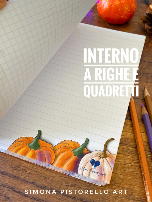 Quaderno Autunno A5 (maxi - 200 pagine) - a righe E quadretti