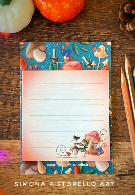 Block notes Funghi e Autunno