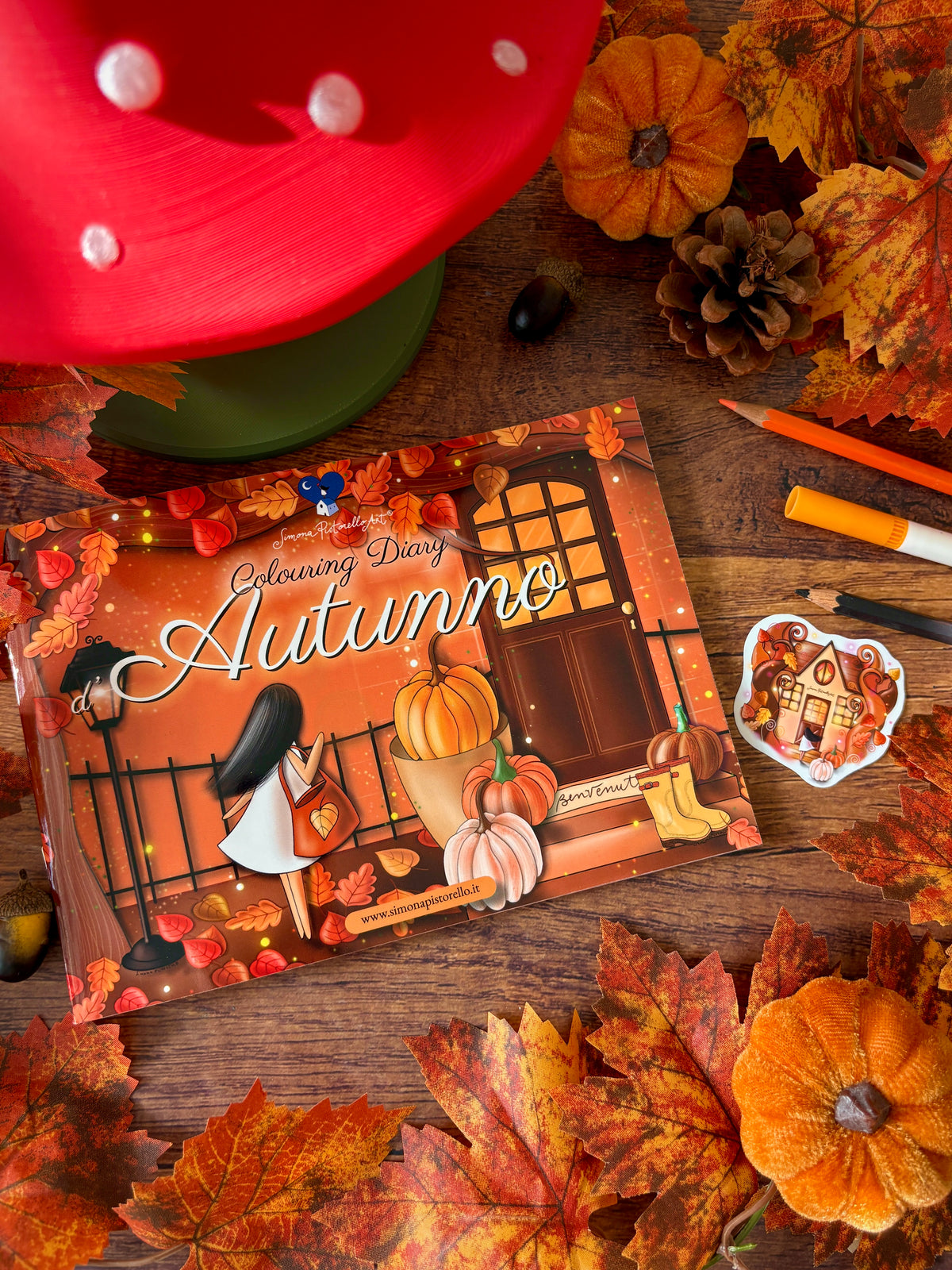 Colouring Diary d'Autunno + sticker OMAGGIO