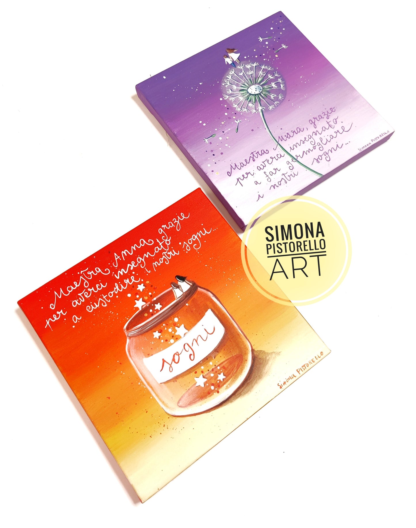 Dipinto su tela per insegnanti - totalmente personalizzabile