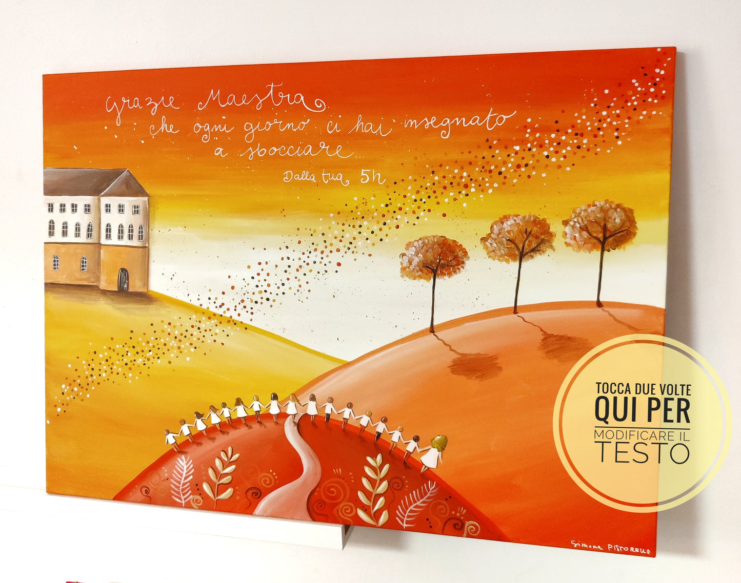 Dipinto su tela per insegnanti - totalmente personalizzabile