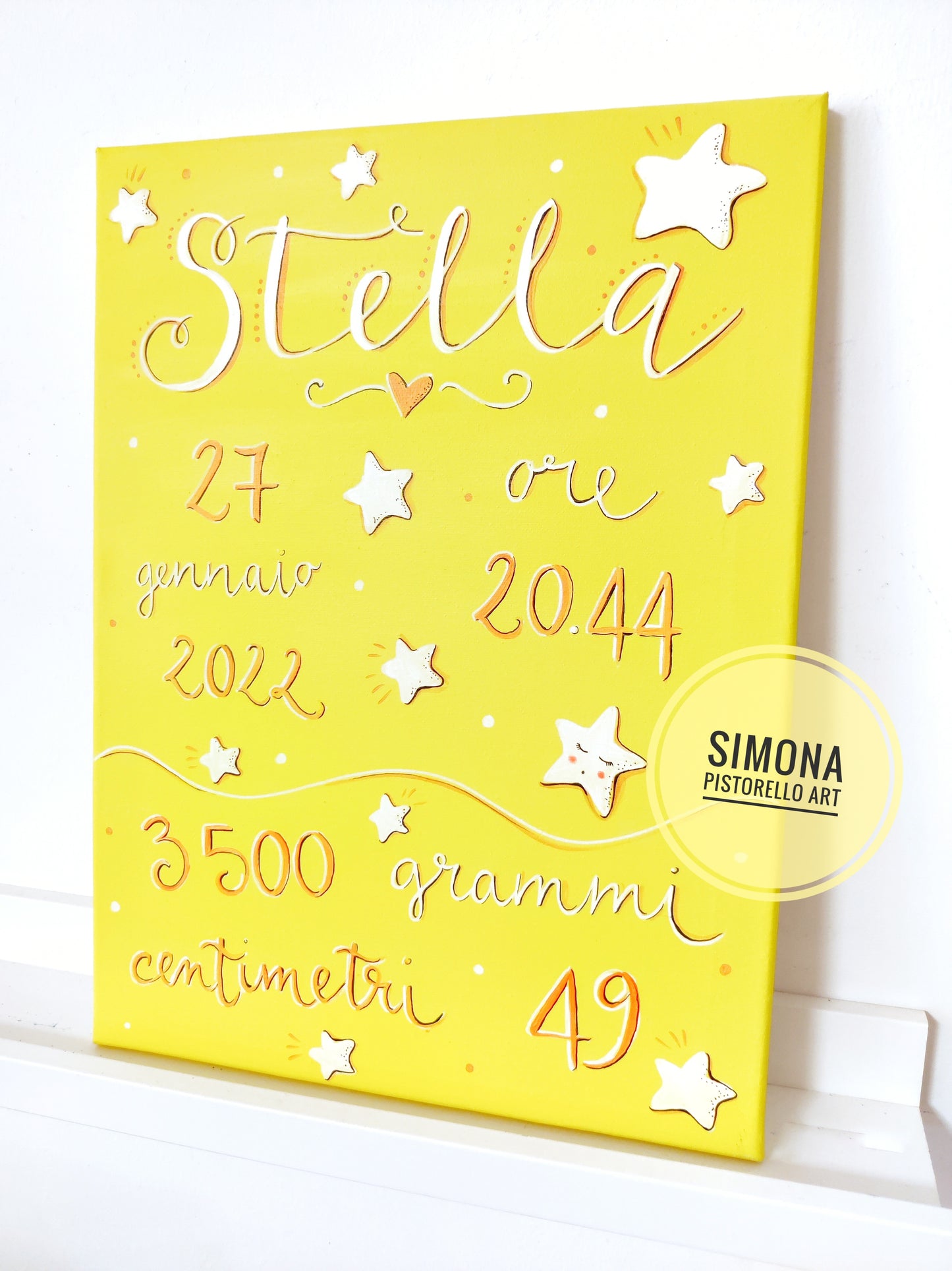 Quadro nascita 30x40 cm