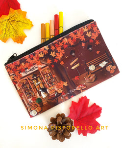 Astuccio portapenne Libri & Autunno