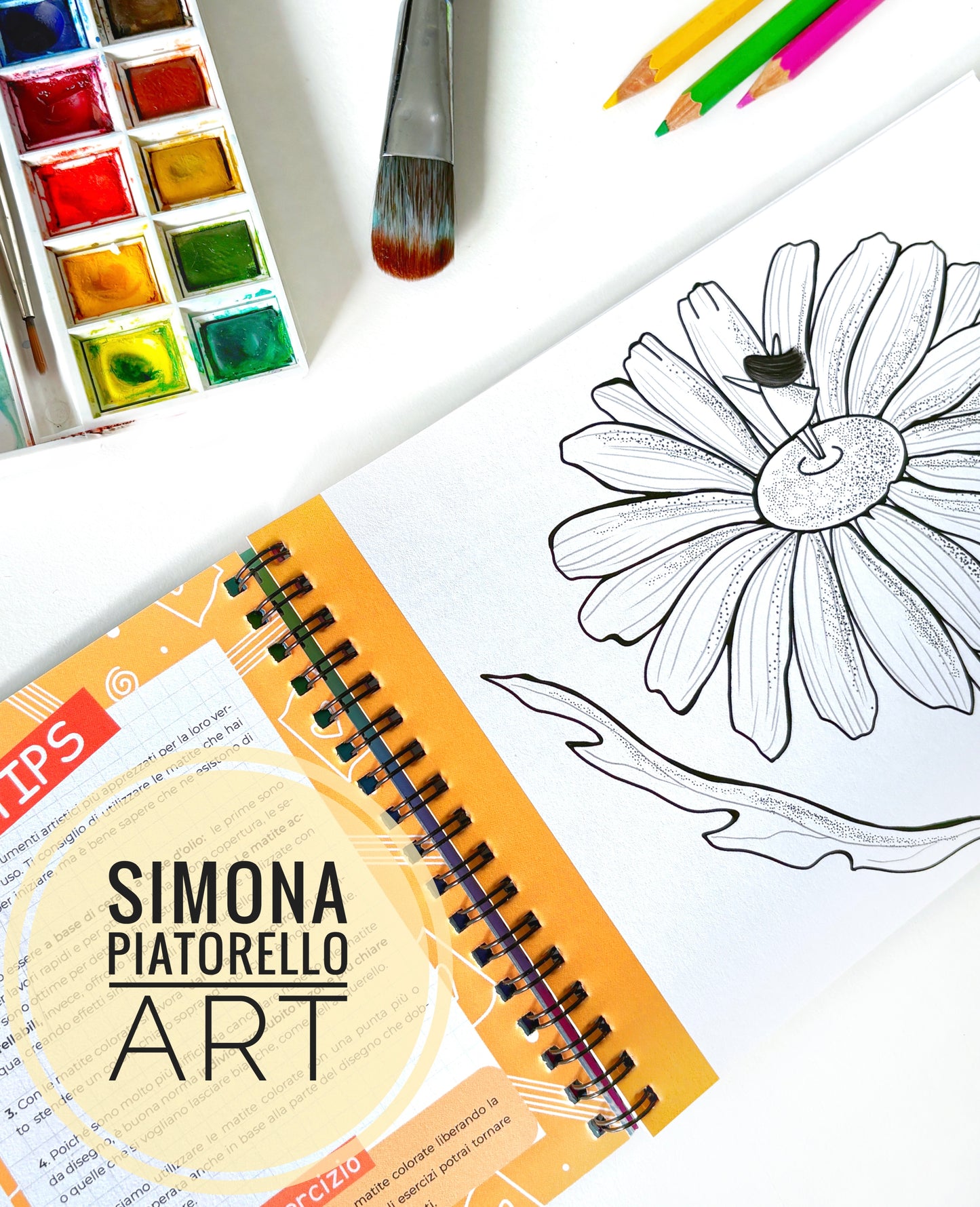 "Colora e Impara" - Colouring Diary per imparare le tecniche artistiche