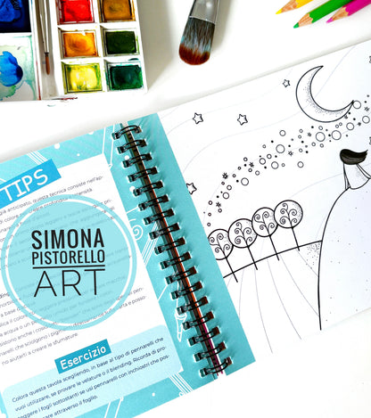 "Colora e Impara" - Colouring Diary per imparare le tecniche artistiche